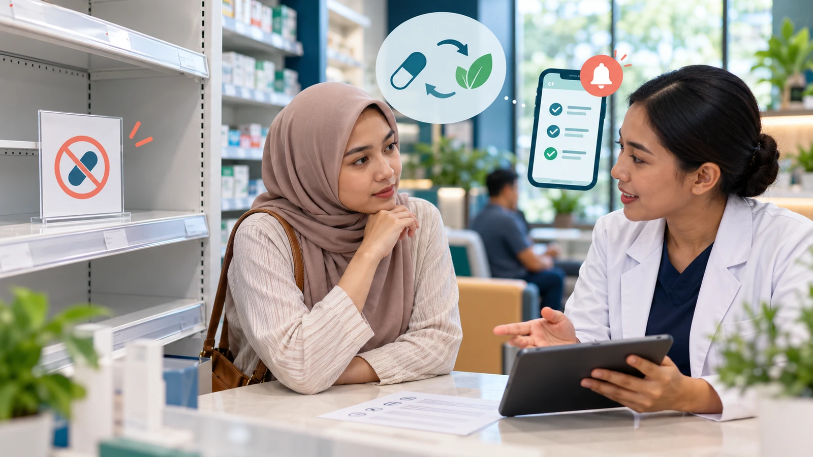 Langkah aman saat obat PRB tidak tersedia dengan daftar tindakan