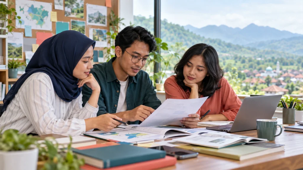 Ilustrasi tim editorial Apotek BPJS Majalengka meneliti sumber informasi